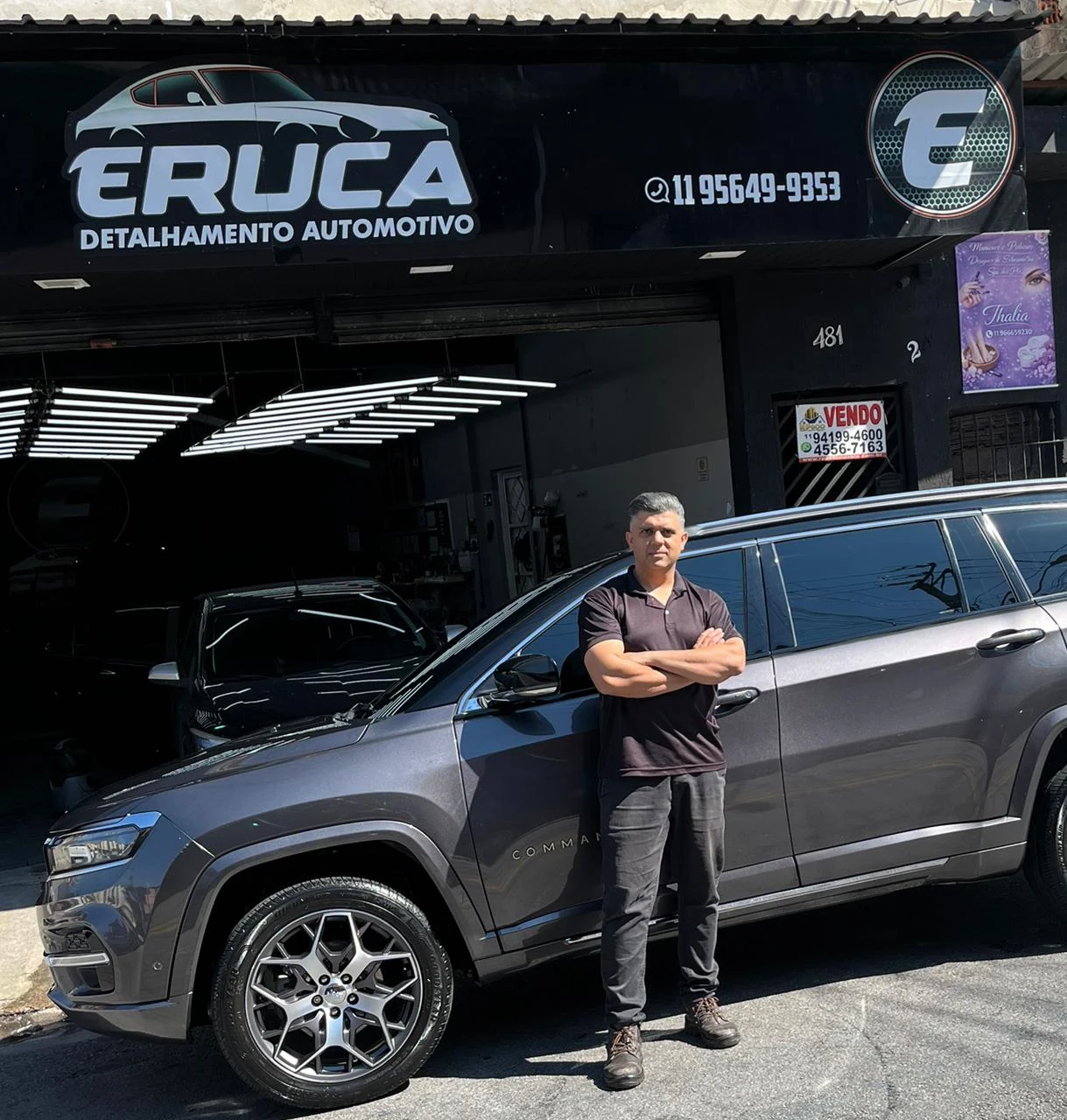Fachada da Eruca Detalhamento Automotivo, em Osasco